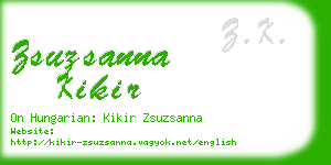 zsuzsanna kikir business card